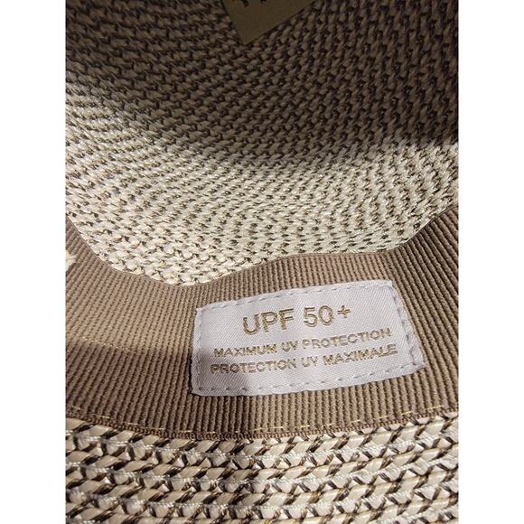 Eric Javits Bella Straw Hat Floppy UPF 50+ Max UV Protection Tan O/S - Picture 4 of 15